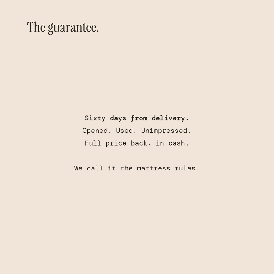 The guarantee.